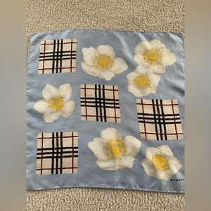 Burberry Blue Floral Scarf